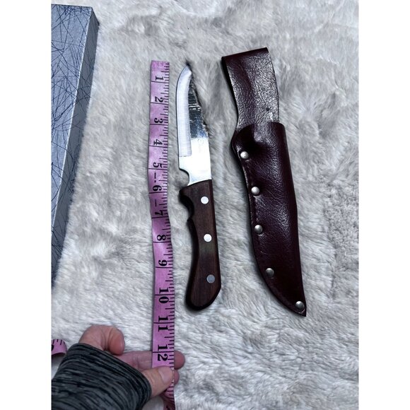 Hunter’s Choice knife with leather holder set - Picture 2 of 4